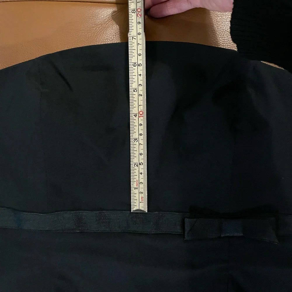 Express Stretch Strapless Dress. Black. Size 10. EUC. Measurements in pictures. - Picture 10 of 13